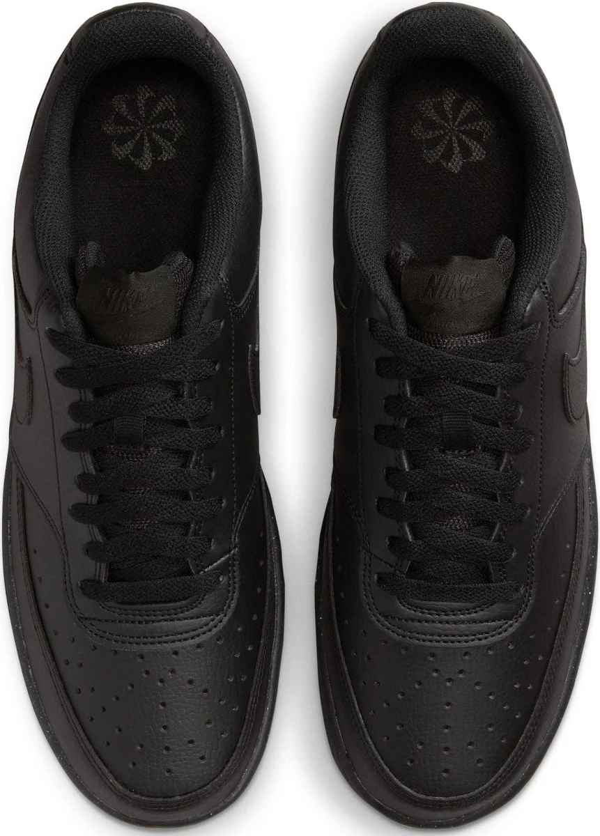 Nike Court Vision Low Top Sneakers - White/Black - Image 6