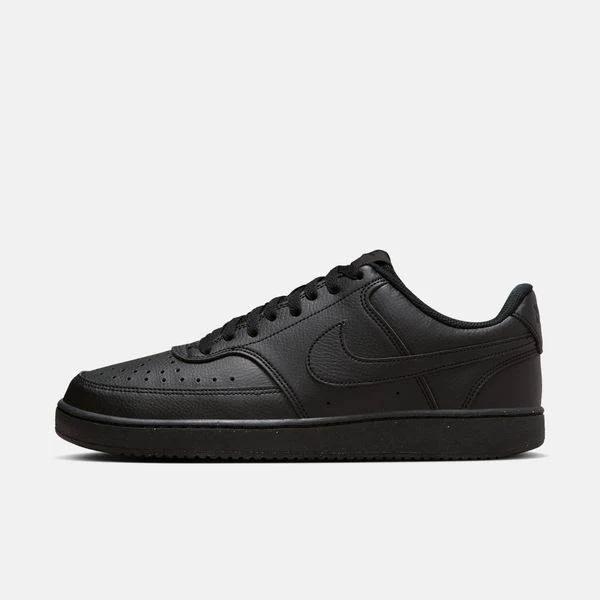 Nike Court Vision Low Top Sneakers - White/Black - Image 8
